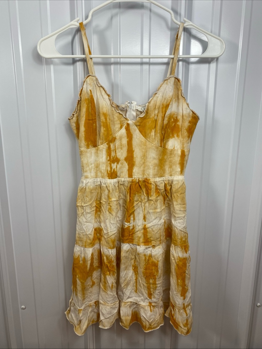 Speechless Sundress Tie-dye Orange Boho Hippie Women Size XS